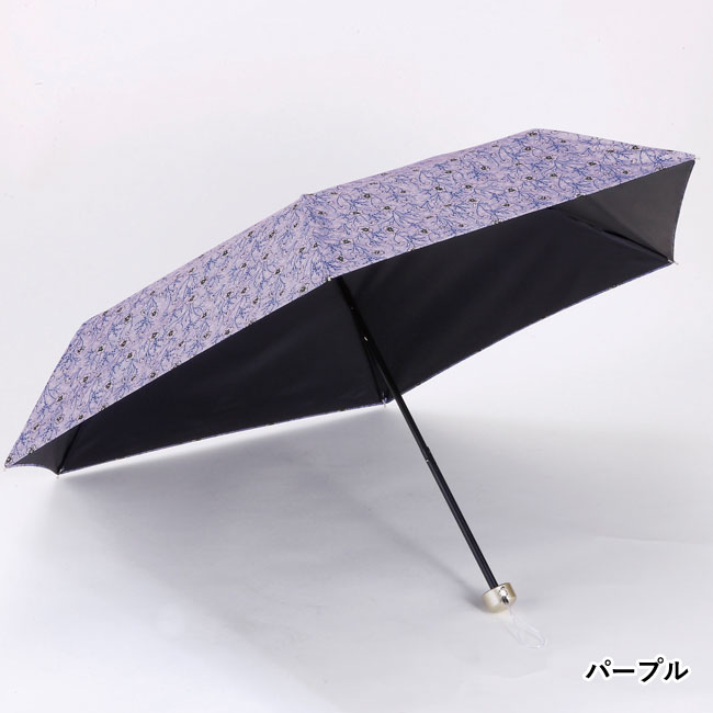 ファインフラワー・晴雨兼用折りたたみ傘（SNS-0600594）パープル