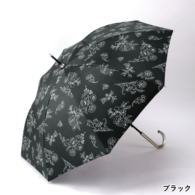 クラシックガーデン・晴雨兼用長傘（SNS-0600595）ブラック