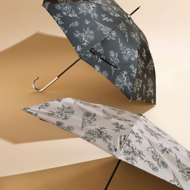 クラシックガーデン・晴雨兼用折りたたみ傘（SNS-0600596）アンティークムードが優雅なシリーズ