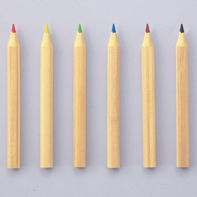 色鉛筆6色セット（シャープナー付き）（SNS-0600617）本体
