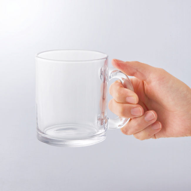 グラスマグカップ 1P（SNS-0600640）サイズイメージ