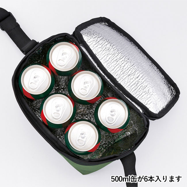リフェロ・再生PET2WAYボックスクーラーバッグ（SNS-0600772）500ml缶が6本入ります