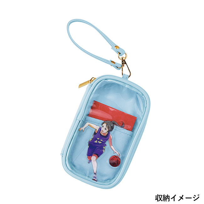 クリアキャリーポーチ（ストラップ付）（SNS-0601069）収納イメージ