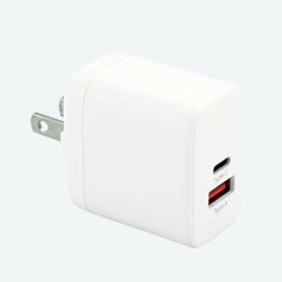 急速充電PD対応2ポートAC充電器