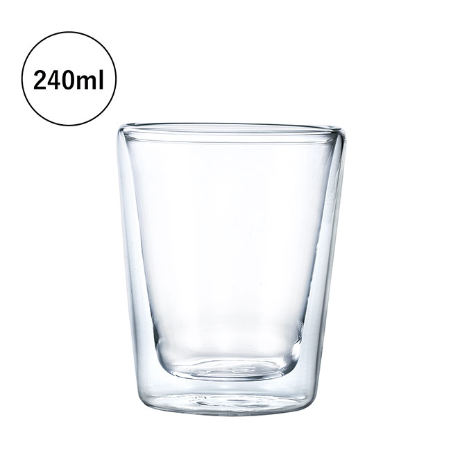 ダブルウォール耐熱タンブラーグラス（SNS-0601171）容量240ml