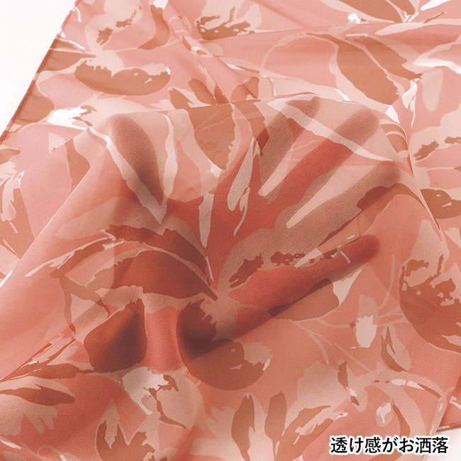 リュクレ シフォンフラワーストール（SNS-0601180）透け感がお洒落