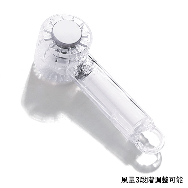 クリアペルチェハンディファン（カラビナ付き）（SNS-0601187）風量3段階調整可能