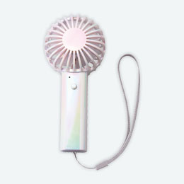 オーロラ充電式ハンディファン（ストラップ付き）