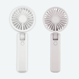 折りたたみ式2WAYダブルファン（カラビナ付き）