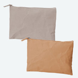 イークラフト・ウォッシャブルペーパーフラットポーチ