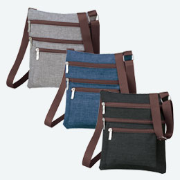 4ファスナーポケットショルダーバッグ