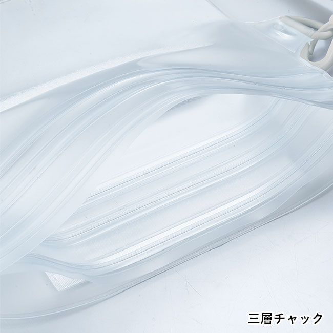 フロストクリア・2WAY防滴ショルダーバッグ(SNS-0601208)三層チャック