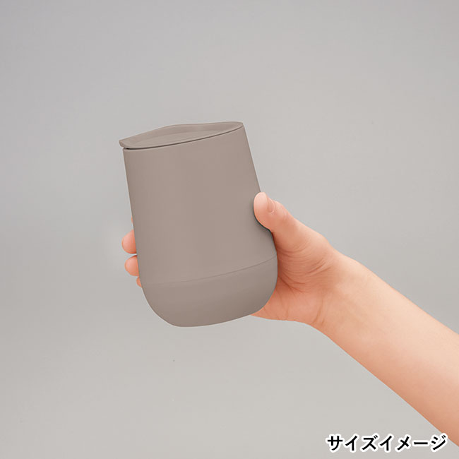蓋付き二重構造ラウンドタンブラー(SNS-0601211)サイズイメージ