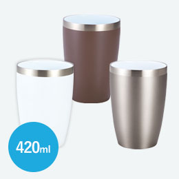 セラミック加工真空二重構造ステンレスタンブラー