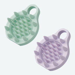 立て置き出来るフック穴付きシャンプースパブラシ