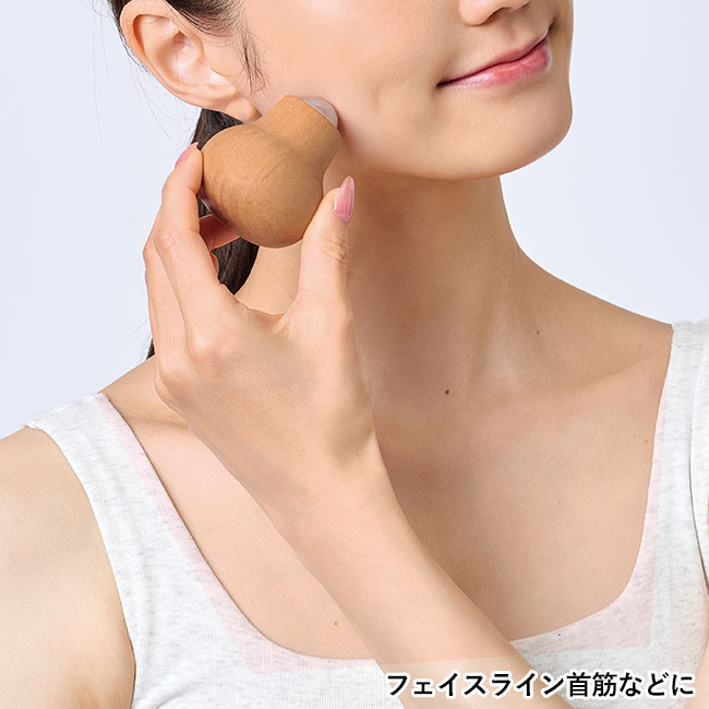 ナチュラルウッド・ローズクオーツリフレッシュボール（SNS-0601258）フェイスライン首筋などに