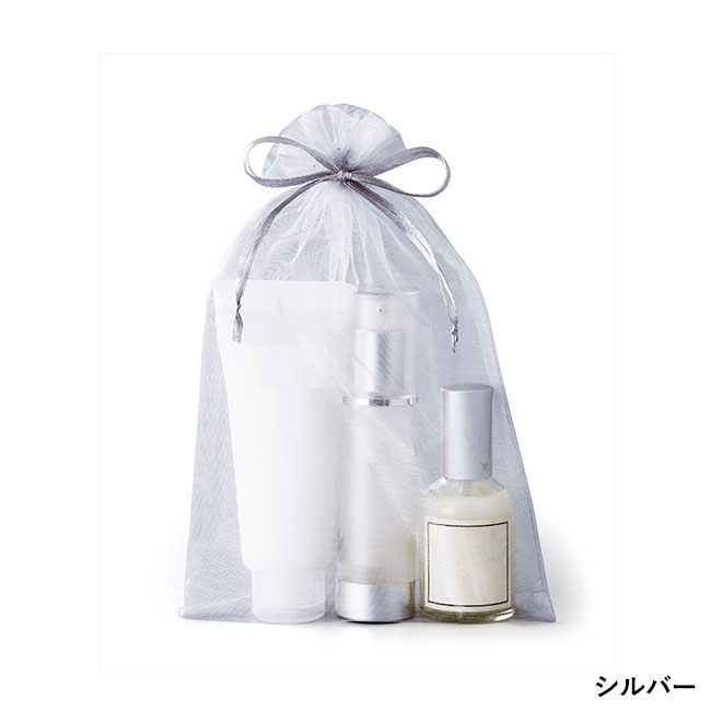 オーガンジーラッピング巾着(M)(SNS-0601302)シルバー
