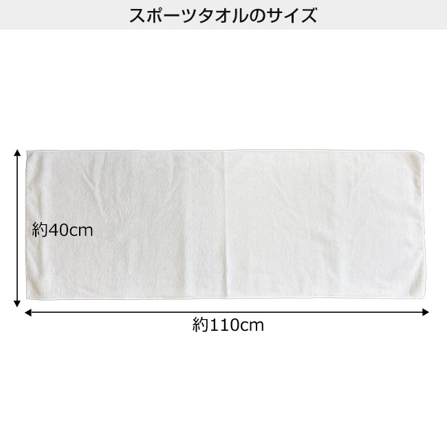 ベーシックスポーツタオル　マイクロファイバー（SNS-3200004）本体サイズ