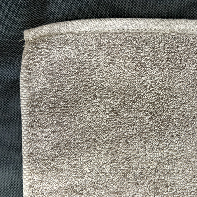 今治製タオルハンカチ　25cm（四方ヘム）（SNS-3200017）角・生地部分