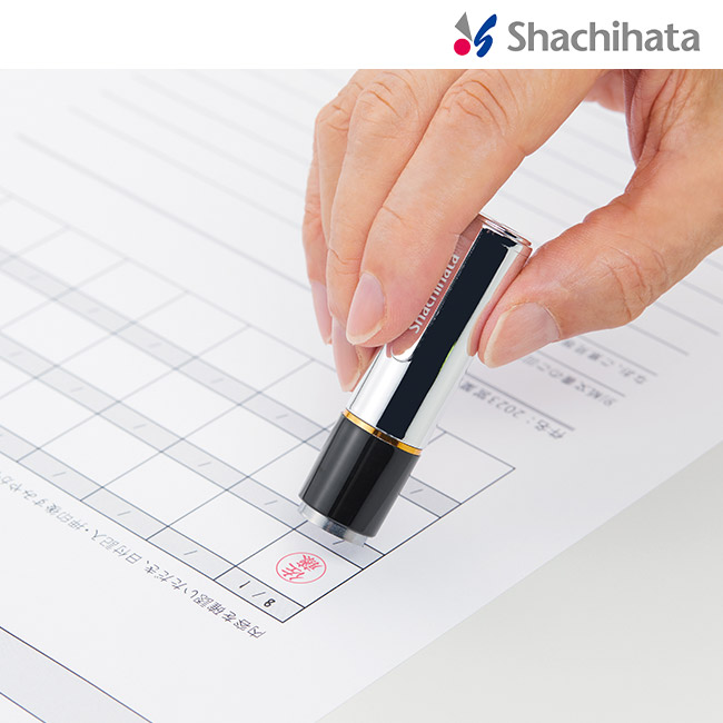 ネーム9 メタリックカラー/シヤチハタ（XL-9-CM）使用イメージ