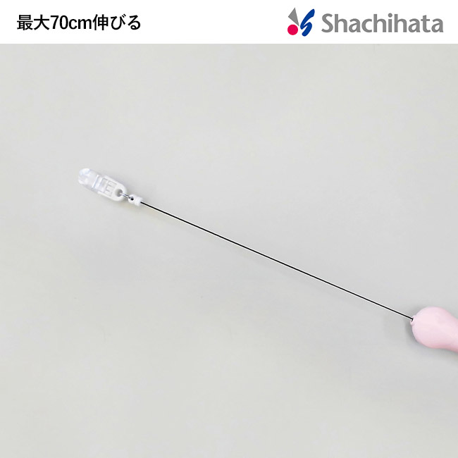 キャップレス9 リール式/シヤチハタ（XL-CR）最大70センチ伸びるリール