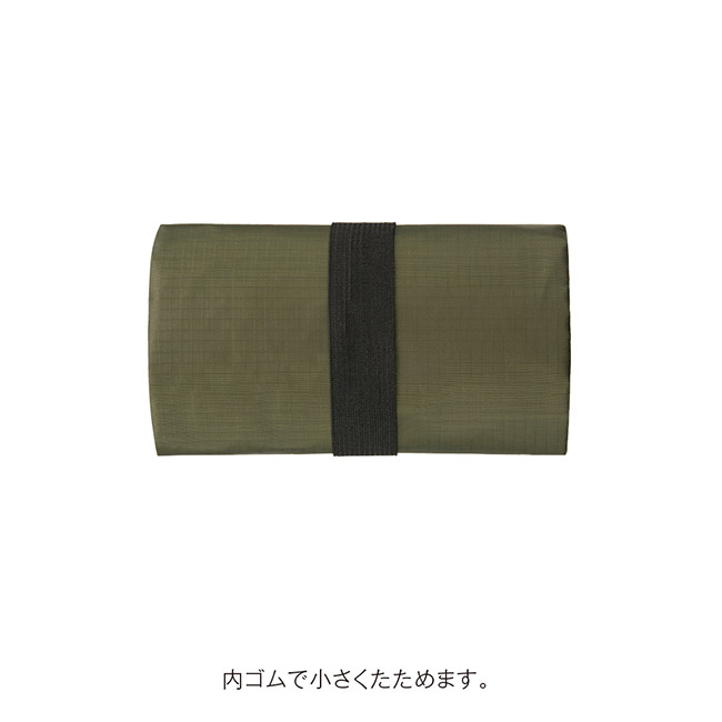 テントクロス保冷温マルシェトート（SNS-0900088）内ゴムで小さくたためます