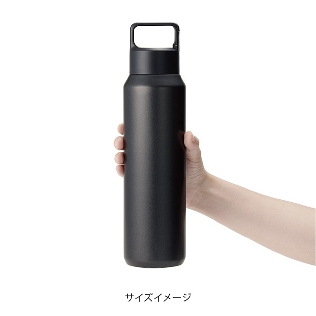 真空セラミック炭酸ボトル（800ml）（SNS-0900090）サイズイメージ