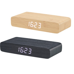 ウッドワイヤレスチャージャークロック（10W）