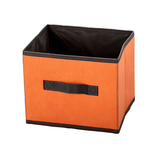 RPET 折りたためる収納ボックス（SNS-2600001）オレンジ