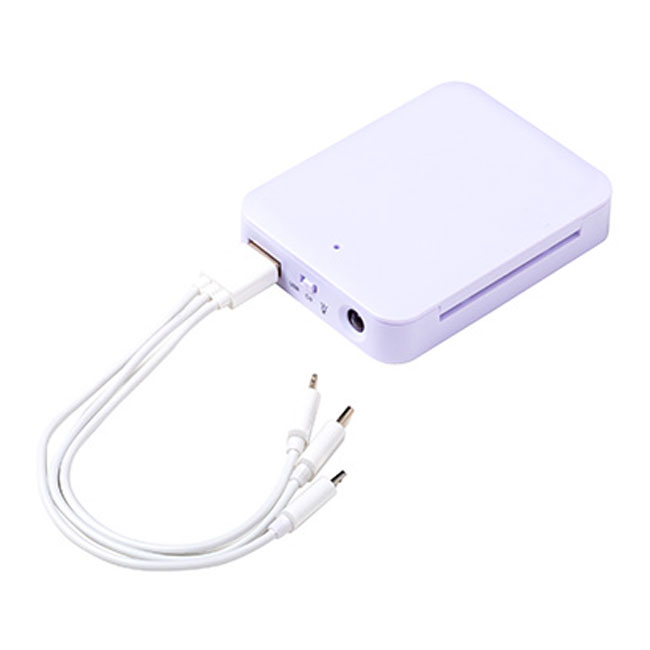 ライトde充電器【在庫限り商品】（SNS-2600005）3種に対応の充電ケーブル付