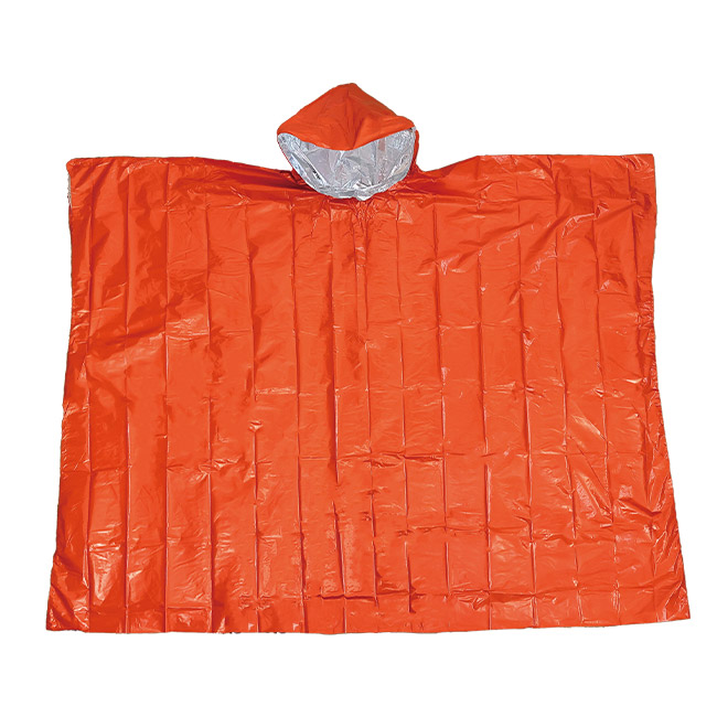 頭巾付防寒ポンチョ（SNS-2600023）本体広げイメージ