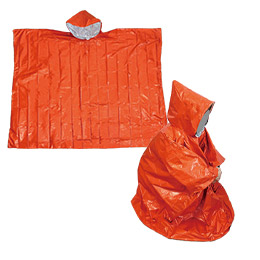 頭巾付防寒ポンチョ