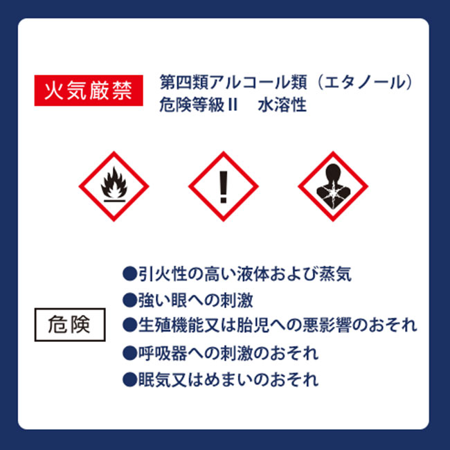 除菌アルコール（高濃度75％）スプレー100ml（tEC-0015）火気厳禁