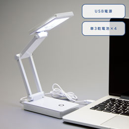 LEDポータブルデスクライト　ワイド