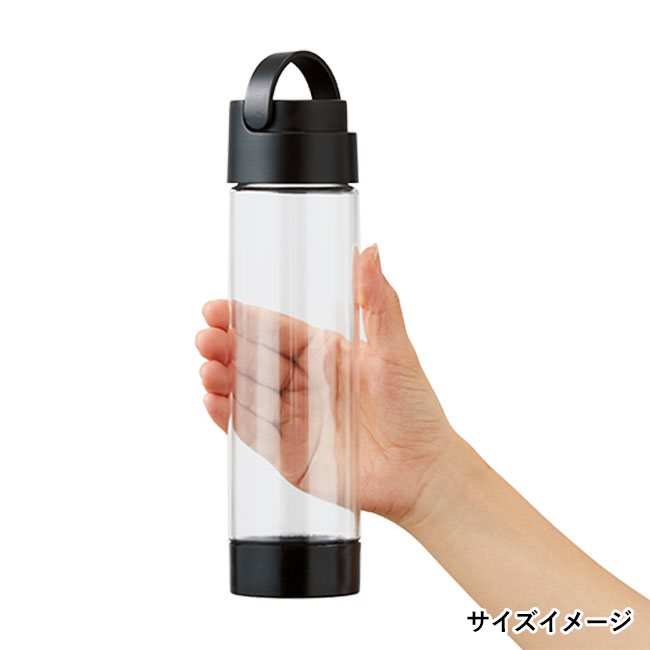 MOTTERUハンドル付クリアボトル　550ml（SNS-0300038）サイズイメージ