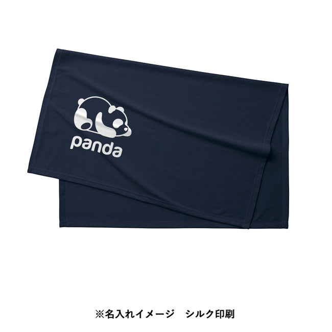 エコブランケット(再生PET) ミニ（SNS-0300049）名入れイメージ　シルク印刷