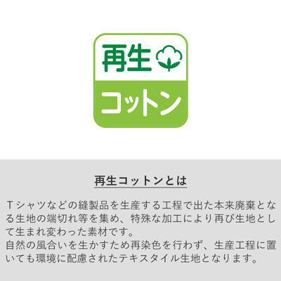 再生コットン使用のトートバッグ