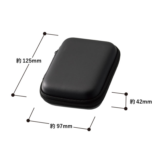 モバイルアクセサリーケース(S)【一部カラー在庫なし】（SNS-0300099）商品サイズ