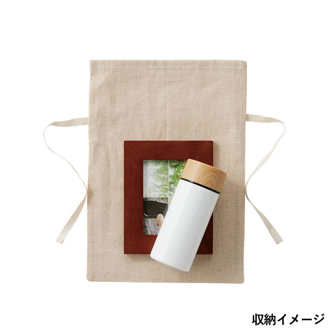 コットンリネンラッピング巾着(M)（SNS-0300126）収納イメージ