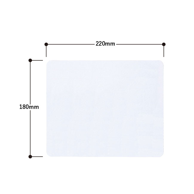 ソフトマウスパッド スクエア ラージ（SNS-0300289）本体サイズ