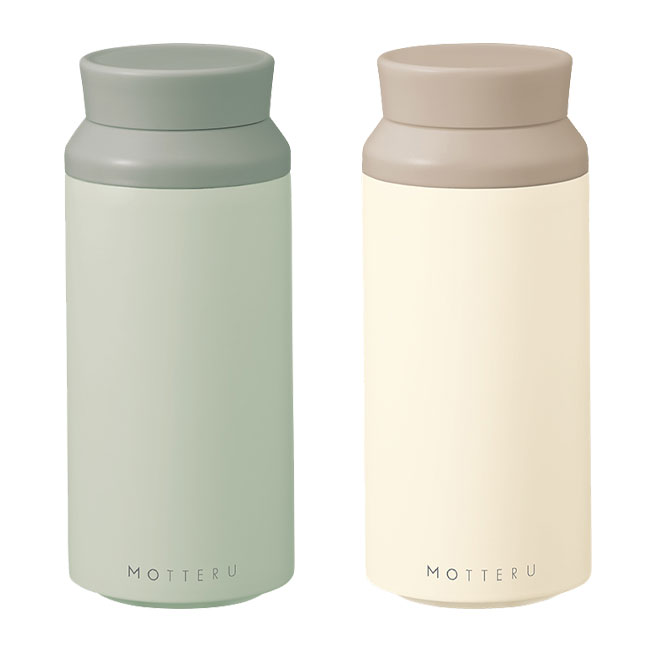 MOTTERU電子レンジが使えるサーモボトル【一部カラー在庫なし】（SNS-0300324）オリーブ、オフホワイト