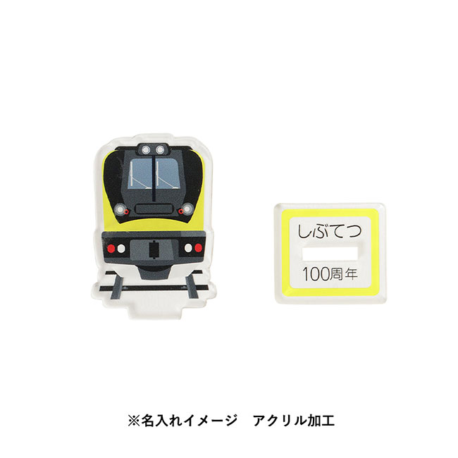 【プリント専用商品】アクリルスタンド 47×47mm（SNS-0300496）名入れイメージ　アクリル加工
