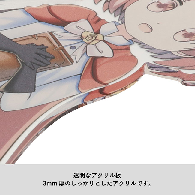 【プリント専用商品】アクリルスタンド 66×64mm（SNS-0300497）透明なアクリル板3ｍｍ厚