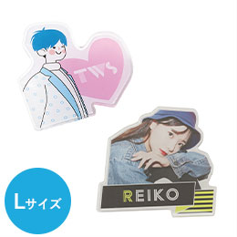 【プリント専用商品】アクリルバッジ（L）