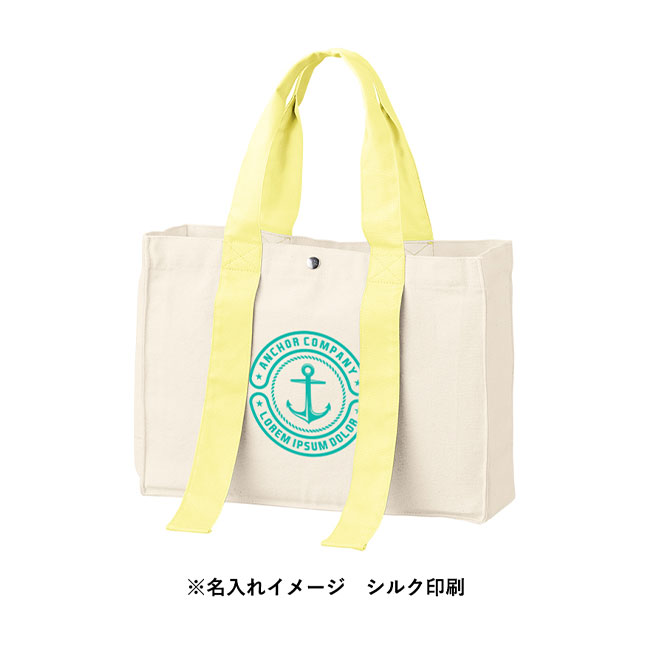 キャンバスカラーハンドルスクエアトート（SNS-0300596）金具部分