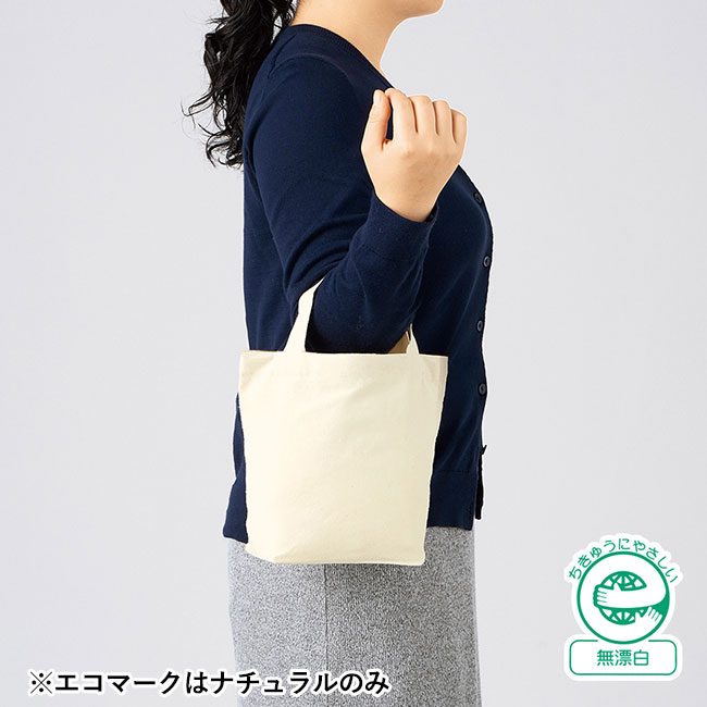厚手コットンベーシックトート（S）　（SNS-0300601）エコマークはナチュラルのみ
