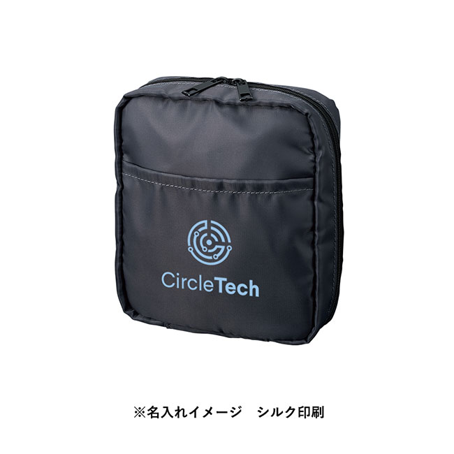 マルチポケットポリポーチ（SNS-0300623）シルク印刷名入れイメージ