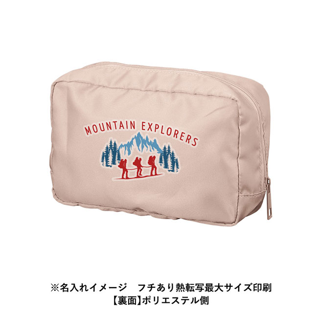 メッシュスクエアポリポーチ（SNS-0300628）名入れイメージ　フルカラー印刷