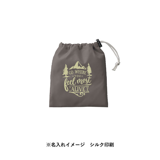 ファインライトポリ巾着（S）（SNS-0300640）シルク印刷名入れイメージ