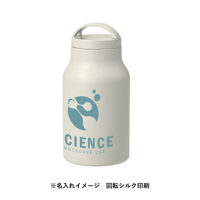 Ｈａｎｄｉｔシンプルサーモボトル３５０ｍｌ（SNS-0300647）回転シルク印刷名入れイメージ